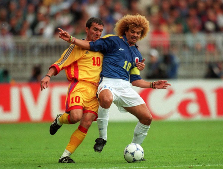 Carlos Valderrama in his playing days